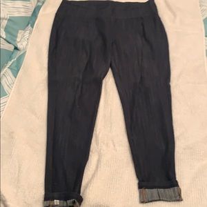 Agnes and Dora dark wash jeggings